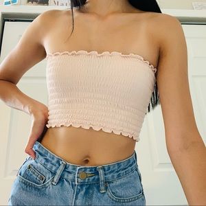 SOLD 🚫 Pink ribbed tube top 🚫